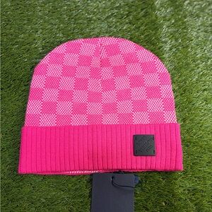 Louis Vuitton Pink Checkered  Hat